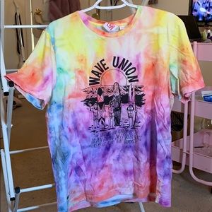 Lacoste Surfboard Wave Union Tie Dye Tee